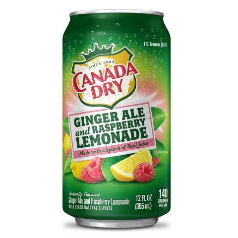 Canada Dry Ginger Ale and Raspberry Lemonade - 355ml