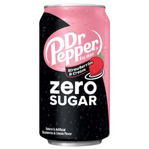 Dr Pepper Strawberries & Cream Zero Sugar - 355ml