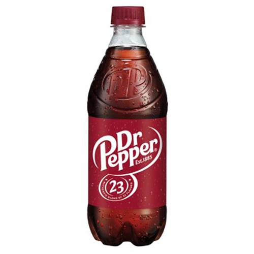 Dr Pepper Soda Bottle - 591ml