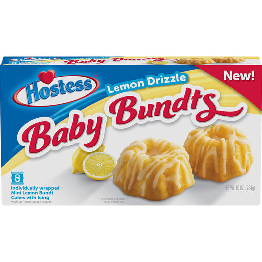 Hostess Babybundts Lemon Drizzle - 8pk 284g