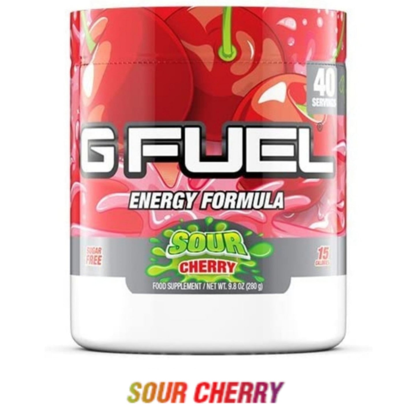 Gfuel Sour Cherry Energy Formula Tub - 280g USA