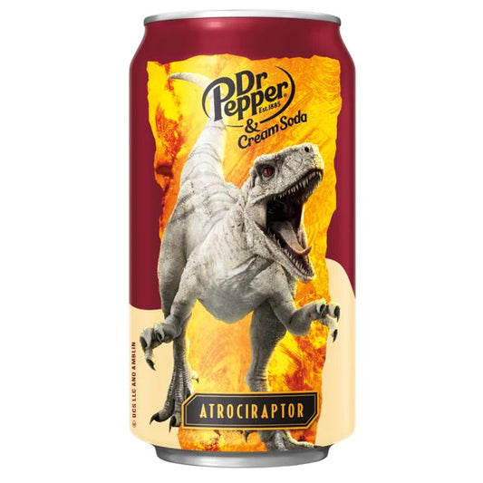 Dr Pepper Cream Soda - 355ml  LIMITED EDITION  Jurassic World