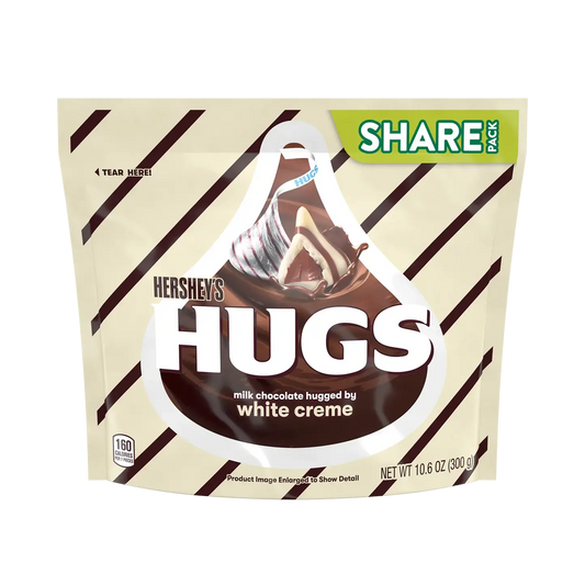 Hersheys Hugs Milk Chocolate & White Creme - 300g