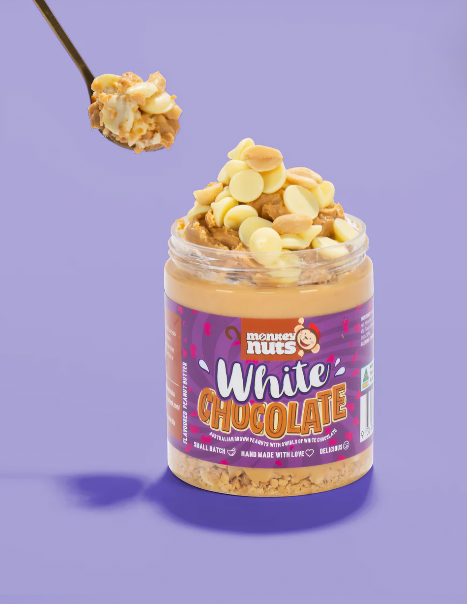 Monkey Nutz White Chocolate Loaded Peanut Butter Spread - 315g