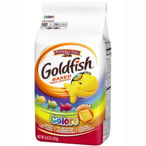 Goldfish Colours Cheddar Crackers - 187g