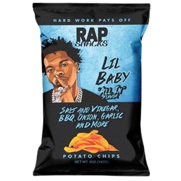 Rap Snacks Lil Baby Salt & Vinegar, BBQ, Onion, Garlic & More - 70g