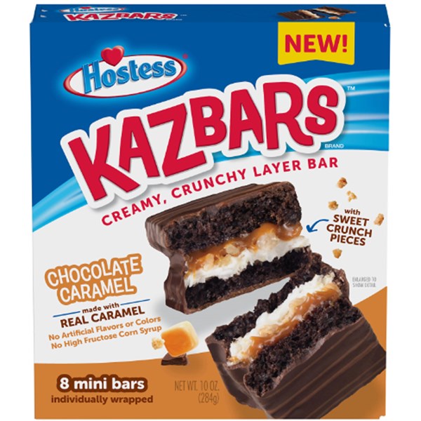 Hostess Chocolate Caramel Kazbars - 284g