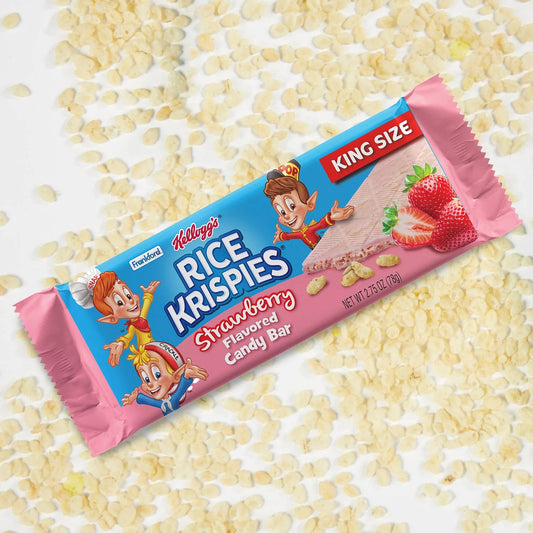 Rice Krispies Strawberry Flavoured Candy Bar - KING SIZE 78g