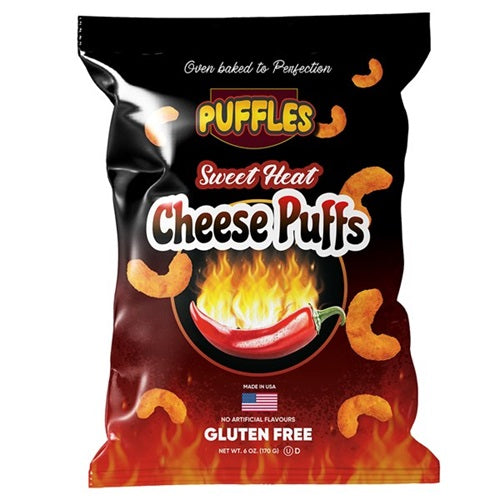 Puffles Sweet Heat Cheese Puffs - 170g