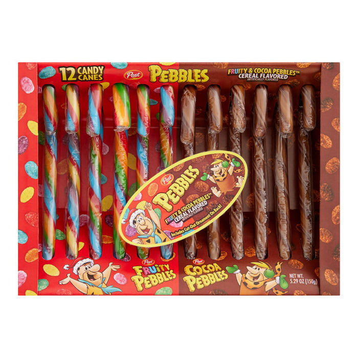 Fruity Pebbles & Cocoa Pebbles Candy Canes - 150g