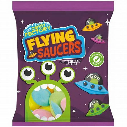 Crazy Candy Factory Flying Saucers - 35g