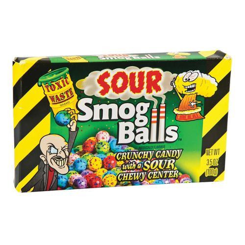 Toxic Waste Sour Smog Balls Theatre Box - 100g