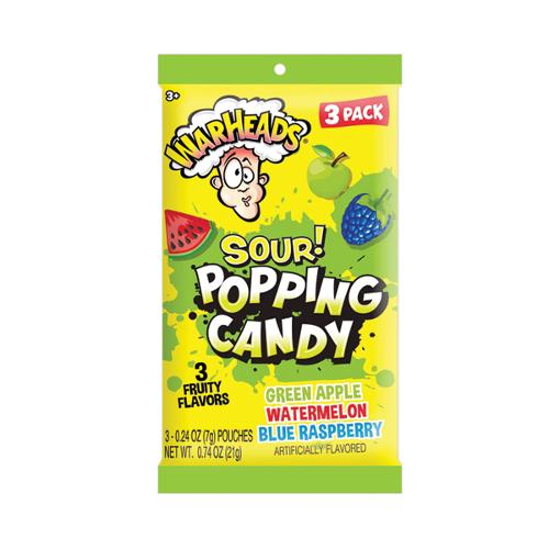 Warheads Popping Candy 3pk