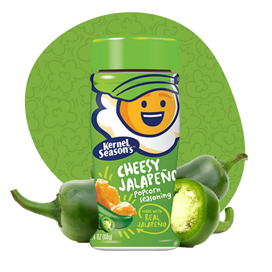 Popcorn Seasoning Kernel Cheesy Jalapeno - 68g