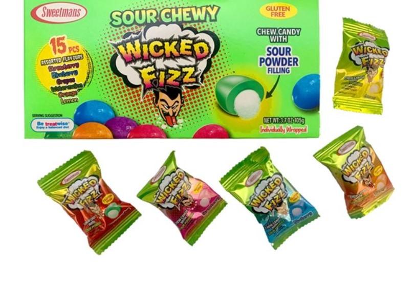 Wicked Fizz Sour Chewy - 105g