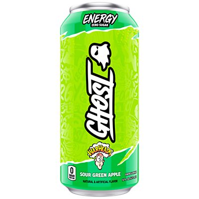 Ghost Warheads Sour Green Apple Energy Drink - 473ml USA