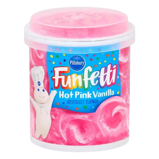 US Pillsbury Funfetti Hot Pink Vanilla Frosting - 442g