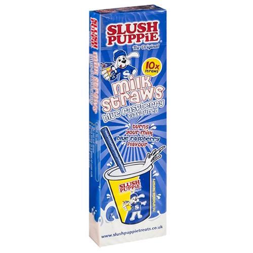 Slush Puppie Milk Straws Blue Raspberry - 10pk