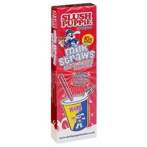 Slush Puppie Milk Straws Strawberry - 10pk