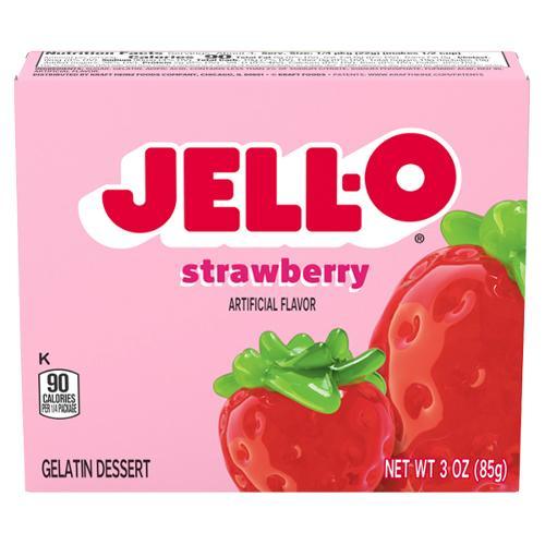 Jell-O Strawberry Gelatin Dessert - 85g