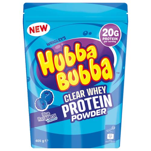 Hubba Bubba Blue Raspberry Clear Whey Protein Powder - 405g