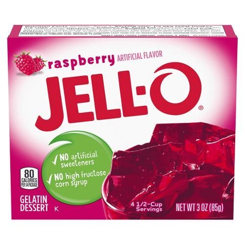 Jell-O Raspberry Gelatin Dessert - 85g