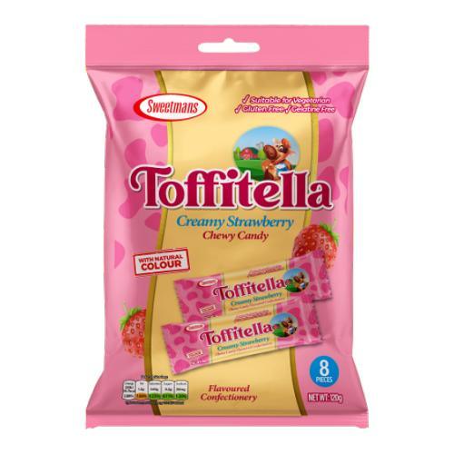 Tofitella Creamy Strawberry Chewy Candy - 120g