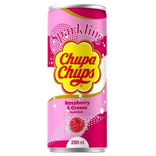 Chupa Chups Raspberry & Cream Sparkling Drink - 345ml