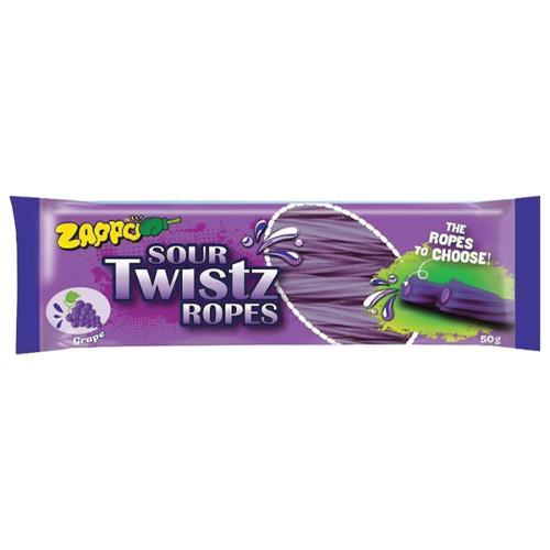 Zappo Sour Twistz Ropes Grape - 50g