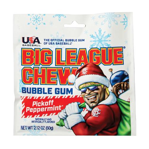 Big League Chew Peppermint Bubblegum - 60g CHRISTMAS EDITION