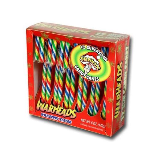 Warheads Super Sour Candy Canes - 170g