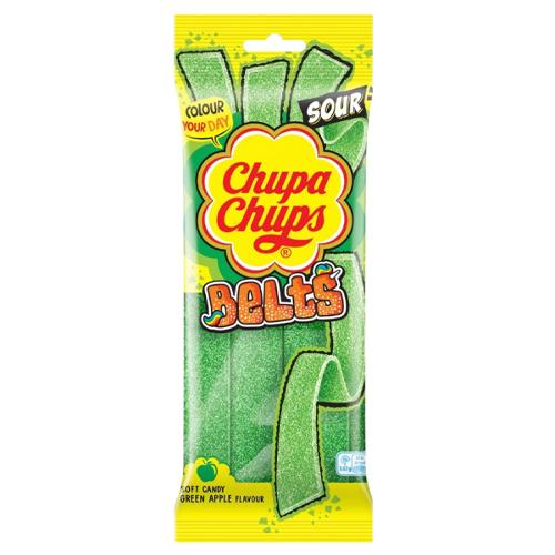 Chupa Chups Green Apple Belts - 90g