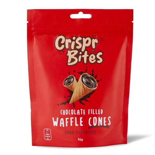 Crispr Bites Dark Chocolate Waffle Cones - 96g