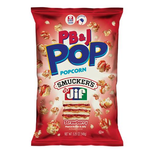 PB&J Pop Strawberry Peanut Butter & Jelly Popcorn - 149g