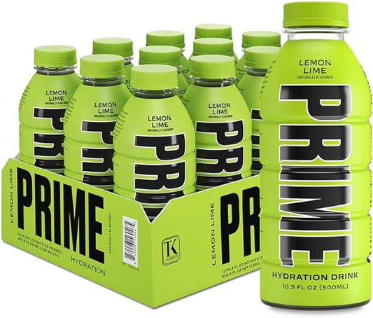 Prime Hydration Lemon Lime Case of x12