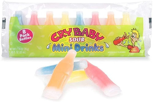 Cry Baby Sour Wax Bottles - 8pack