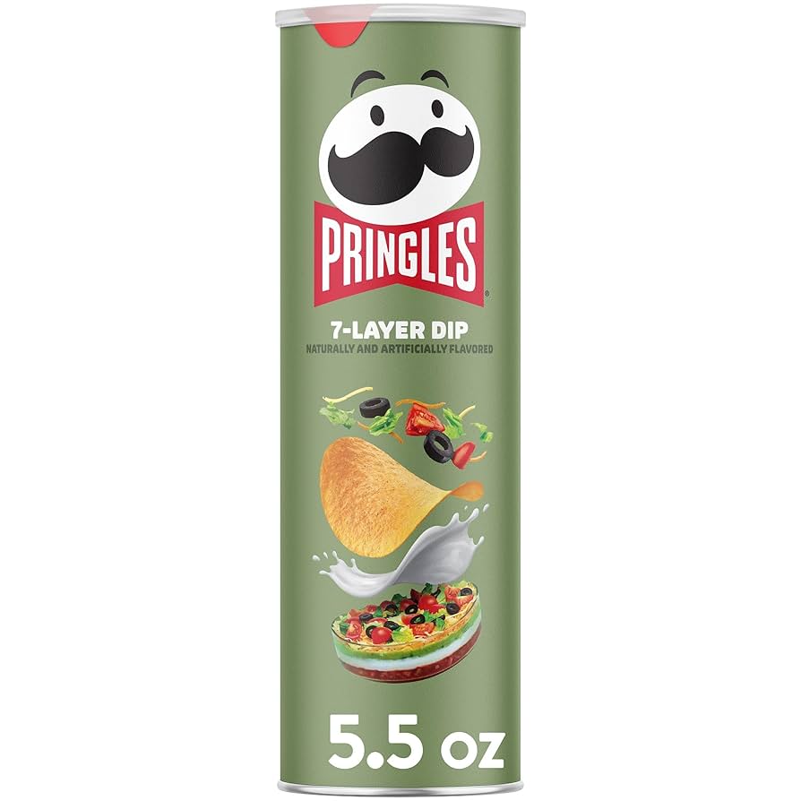 Pringles 7 Layer Dip Potato Chips - 158g