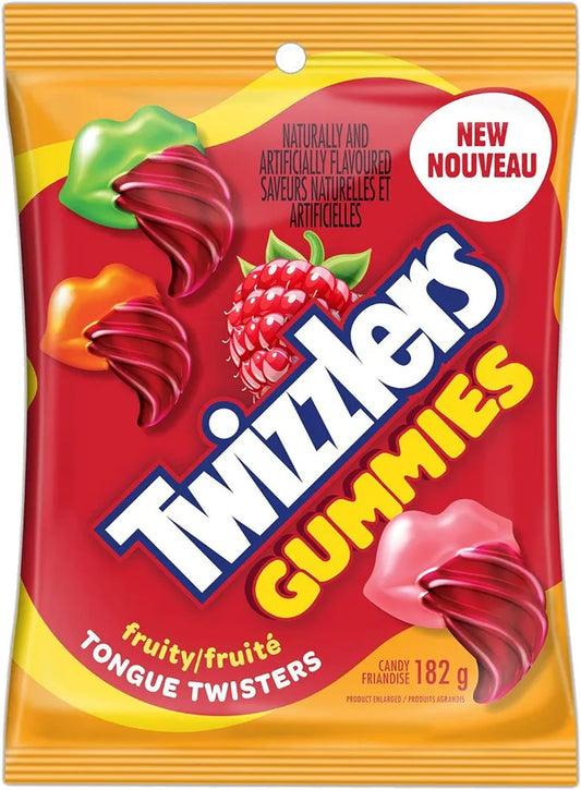 Twizzlers Gummies Fruity Tongue Twister - 182g