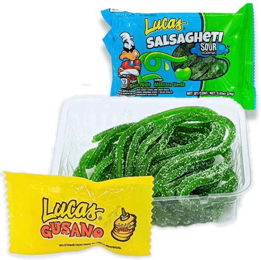 Lucas Salsagheti Sour Apple -  24g Mexican Candy