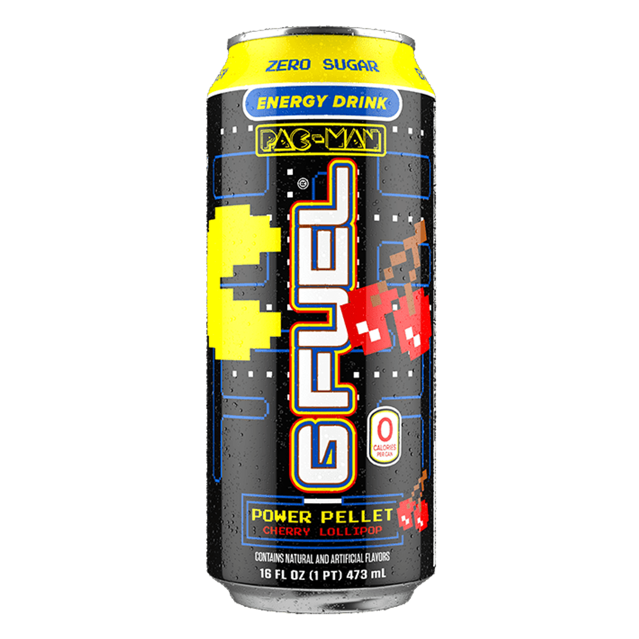 Gfuel Pac Man Power Pellet Cherry Lollipop Energy Drink - 473ml USA