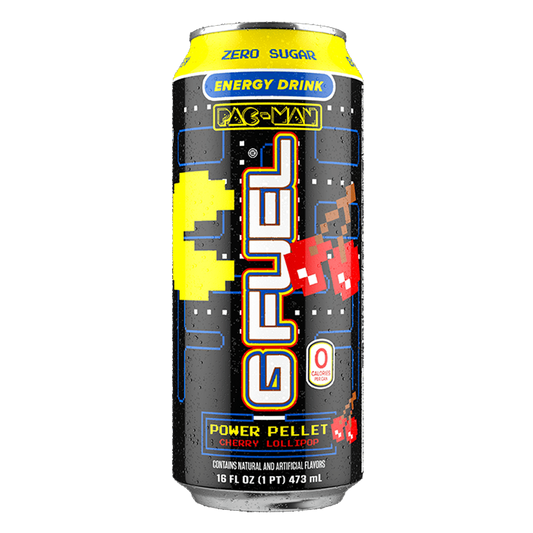 Gfuel Pac Man Power Pellet Cherry Lollipop Energy Drink - 473ml USA