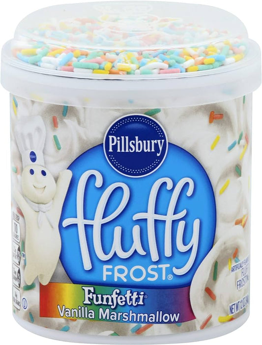 US Pillsbury Fluffy Frost Funfetti Vanilla Frosting - 442g