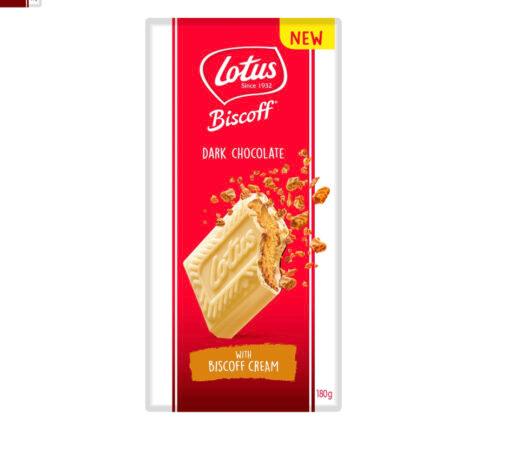 Lotus Biscoff White Chocolate Bar with Biscoff Cream - 180g