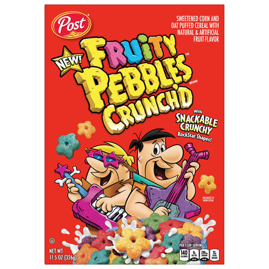 Fruity Pebbles Crunch'D Cereal - 326g