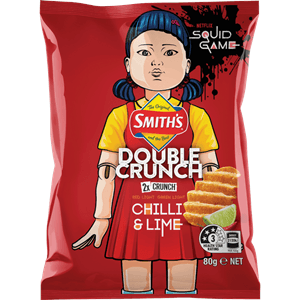 Smiths Double Crunch Red Light Green Light Chili & Lime - 80g SQUID GAME LIMITED EDITION