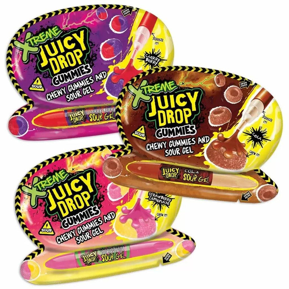 Juicy Drop Xtreme Sour Gummies & Sour Gel - ASSORTED 1pc