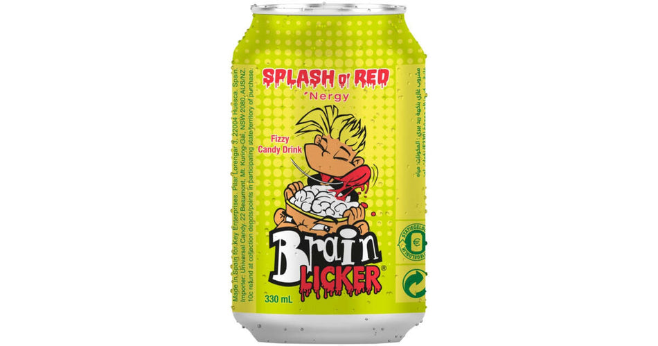 Brain Licker Splash Red Fizzy Candy Drink - 330ml