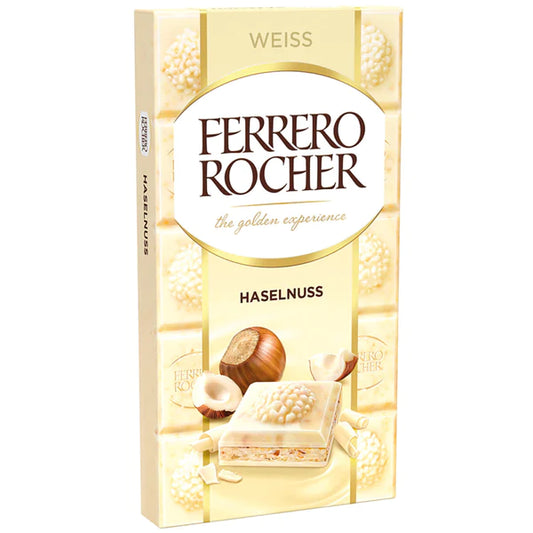 Ferrero Rocher White Hazelnut Block - 90g