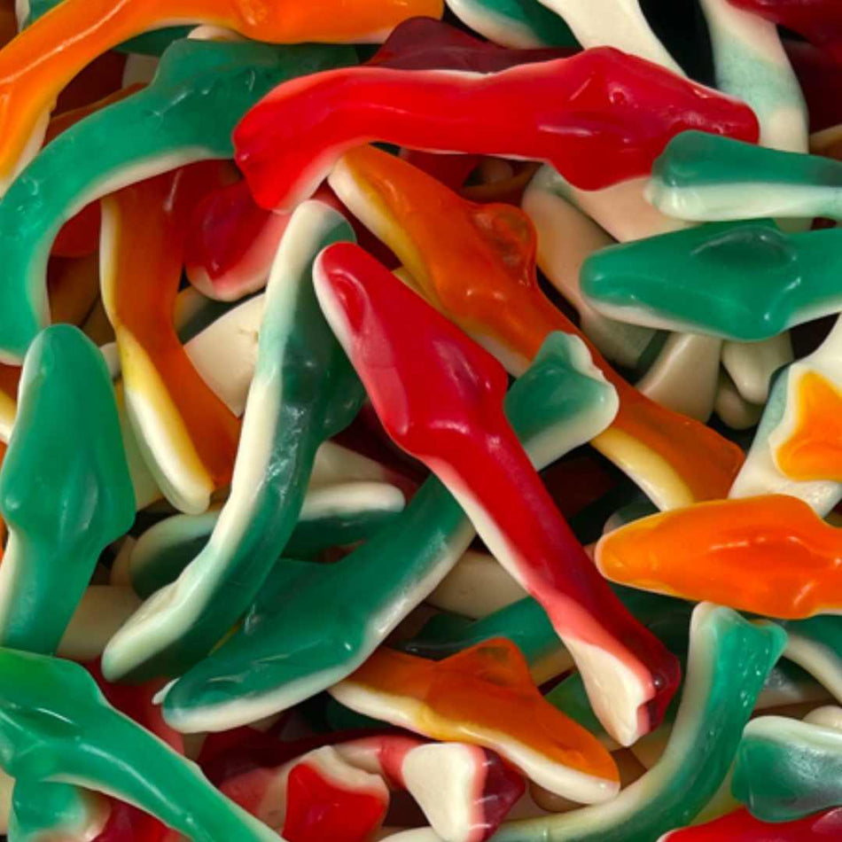 Damel Gummy Coloured Sharks - 100g