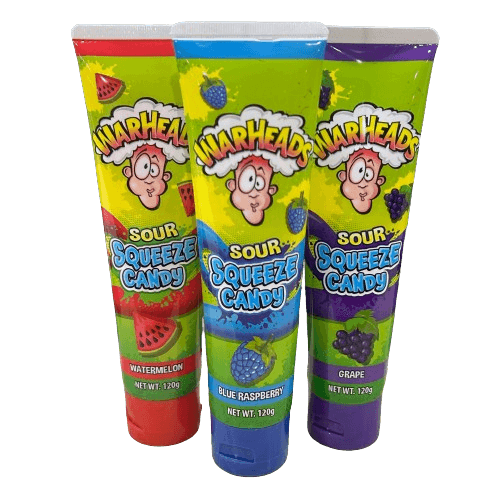 Warheads Sour Squeeze Candy - ASSORTED 1pc